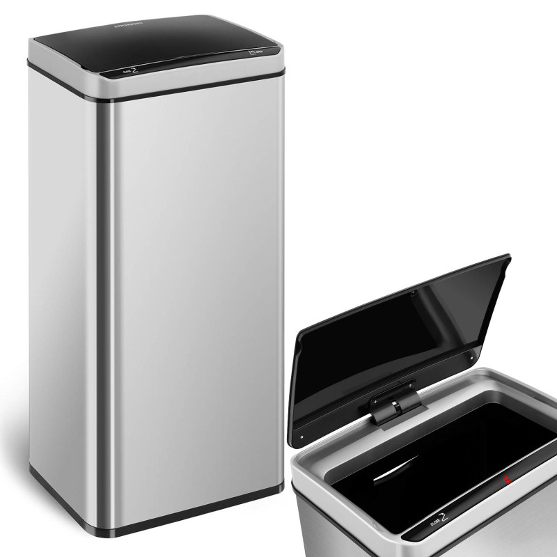 Automatinė bekontaktė šiukšlių dėžė su judesio jutikliu, diapazonas 20 cm, 80 l Automatinė bekontaktė šiukšlių dėžė su judesio jutikliu, diapazonas 20 cm, 80 l