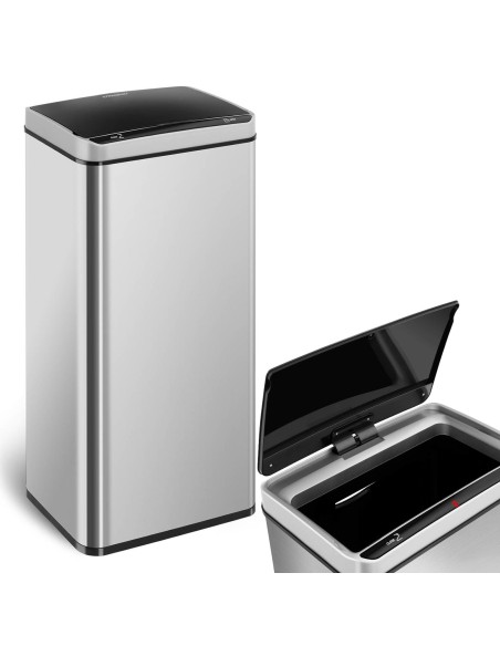 Automatinė bekontaktė šiukšlių dėžė su judesio jutikliu, diapazonas 20 cm, 80 l Automatinė bekontaktė šiukšlių dėžė su judesio jutikliu, diapazonas 20 cm, 80 l