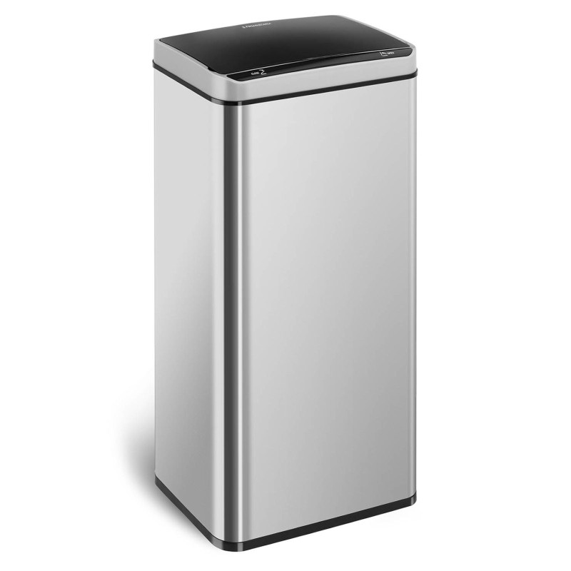 Automatinė bekontaktė šiukšlių dėžė su judesio jutikliu, diapazonas 20 cm, 80 l