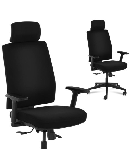 Biuro kėdė, ergonomiškas pasukamas fotelis su galvos atrama, maks.200 kg Biuro kėdė, ergonomiškas pasukamas fotelis su galvos atrama, maks.200 kg