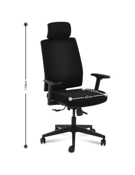 Biuro kėdė, ergonomiškas pasukamas fotelis su galvos atrama, maks.200 kg Biuro kėdė, ergonomiškas pasukamas fotelis su galvos atrama, maks.200 kg