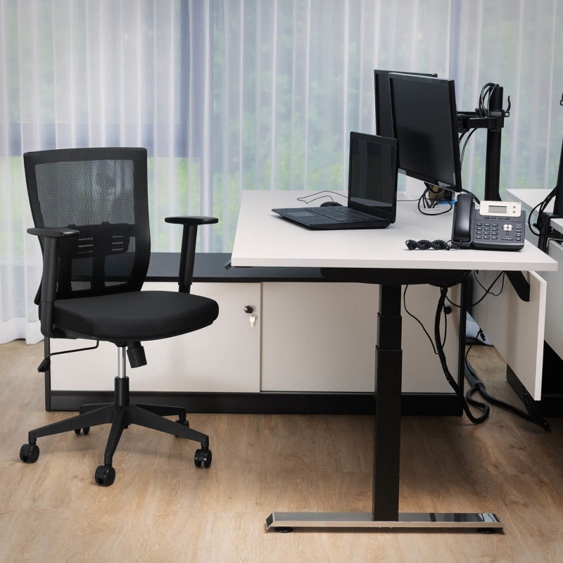 Kėdė ergonomiška biuro kėdė su tinkliniu atlošu ir juosmens atrama max 150 kg