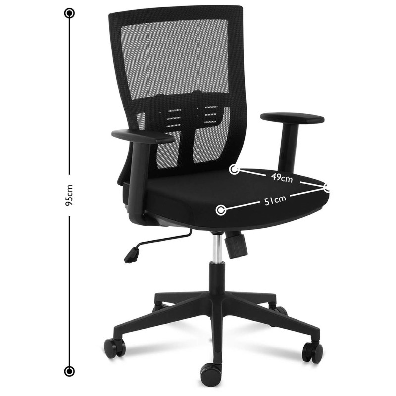 Kėdė ergonomiška biuro kėdė su tinkliniu atlošu ir juosmens atrama max 150 kg