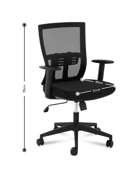 Kėdė ergonomiška biuro kėdė su tinkliniu atlošu ir juosmens atrama max 150 kg Kėdė ergonomiška biuro kėdė su tinkliniu atlošu ir juosmens atrama max 150 kg