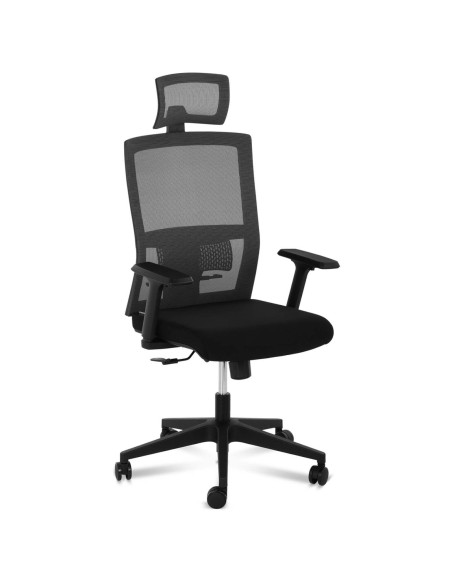 Ergonomiška tinklinė biuro kėdė su juosmens atrama ir galvos atrama iki 150 kg Ergonomiška tinklinė biuro kėdė su juosmens atrama ir galvos atrama iki 150 kg