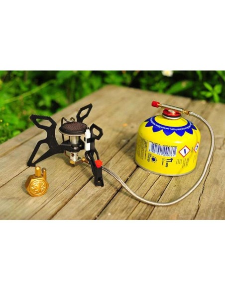 Kasetinė dujų kasetė dujinei viryklei - sriegis 7/16 230g Kasetinė dujų kasetė dujinei viryklei - sriegis 7/16 230g