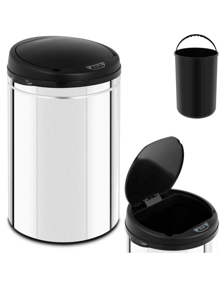 Automatinė bekontaktė šiukšlių dėžė su konteineriu ir judesio jutikliu, diapazonas 30 cm, 30 l Automatinė bekontaktė šiukšlių dėžė su konteineriu ir judesio jutikliu, diapazonas 30 cm, 30 l