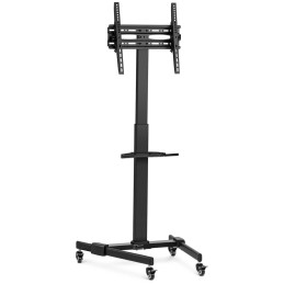 TV stovas Televizoriaus laikiklis su lentyna mobiliu reguliuojamu maks. 55'' 35 kg aukštis 116-151 cm