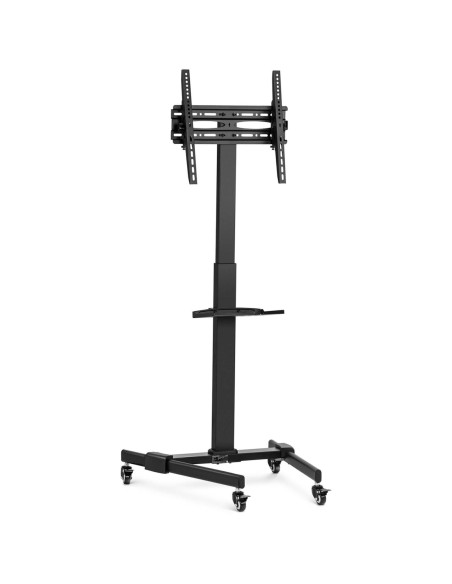 TV stovas Televizoriaus laikiklis su lentyna mobiliu reguliuojamu maks. 55'' 35 kg aukštis 116-151 cm TV stovas Televizoriaus laikiklis su lentyna mobiliu reguliuojamu maks. 55'' 35 kg aukštis 116-151 cm