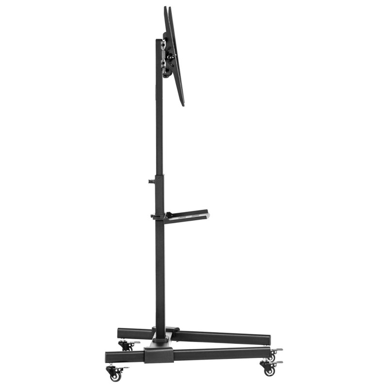 TV stovas Televizoriaus laikiklis su lentyna mobiliu reguliuojamu maks. 55'' 35 kg aukštis 116-151 cm