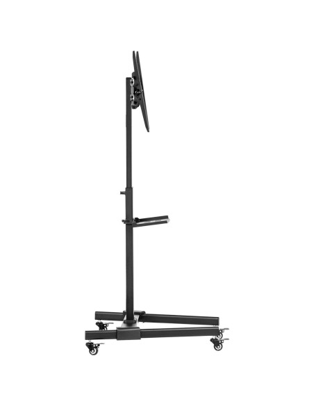 TV stovas Televizoriaus laikiklis su lentyna mobiliu reguliuojamu maks. 55'' 35 kg aukštis 116-151 cm TV stovas Televizoriaus laikiklis su lentyna mobiliu reguliuojamu maks. 55'' 35 kg aukštis 116-151 cm