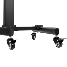 TV stovas Televizoriaus laikiklis su lentyna mobiliu reguliuojamu maks. 55'' 35 kg aukštis 116-151 cm