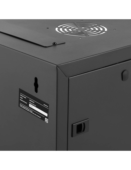RACK tinklo serverio spintelė pakabinama 19'' 9U IP20 iki 60 kg 54x39x49 cm JUODA