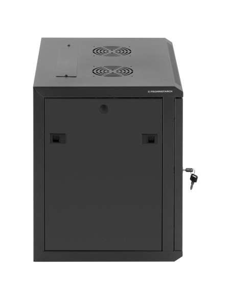 RACK tinklo serverio spintelė pakabinama 19'' 9U IP20 iki 60 kg 54x39x49 cm JUODA