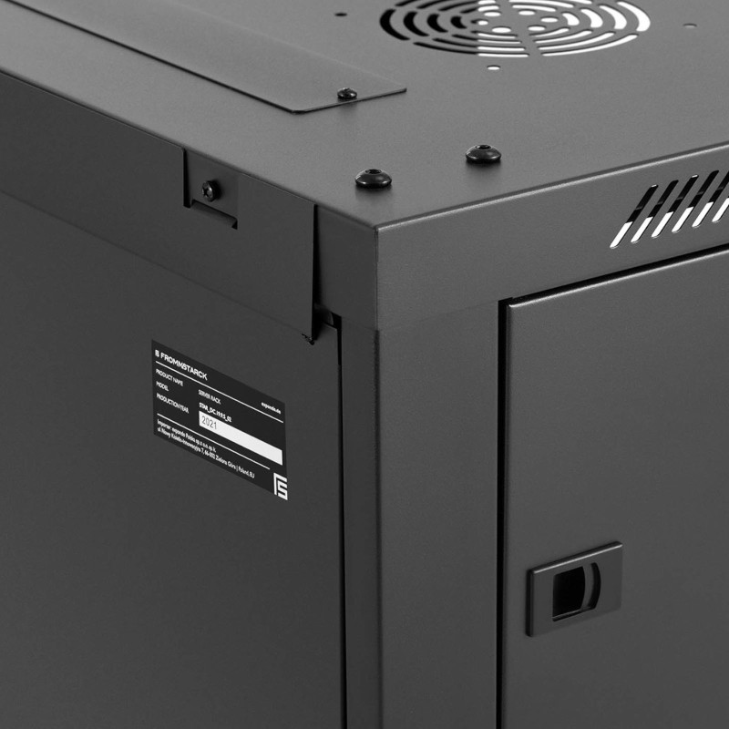 RACK tinklo serverio spintelė pakabinama 19'' 9U IP20 iki 60 kg 60x45x51 cm JUODA