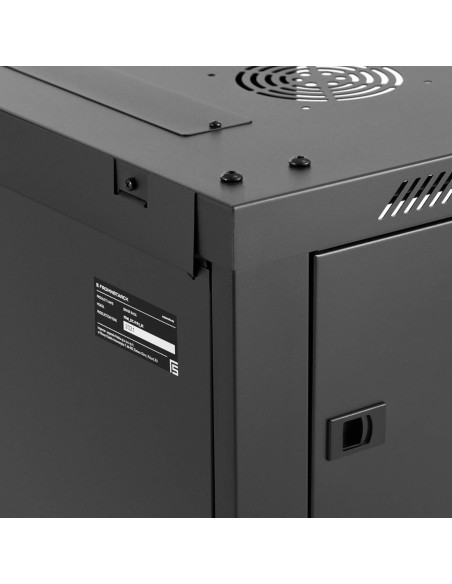 RACK tinklo serverio spintelė pakabinama 19'' 9U IP20 iki 60 kg 60x45x51 cm JUODA