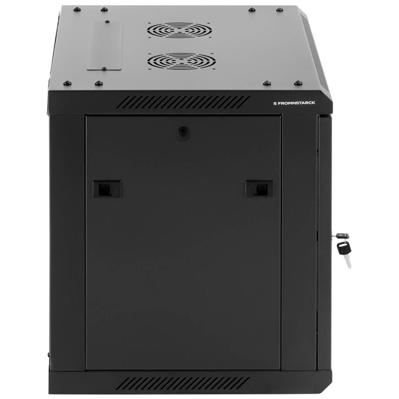 RACK tinklo serverio spintelė pakabinama 19'' 9U IP20 iki 60 kg 60x45x51 cm JUODA