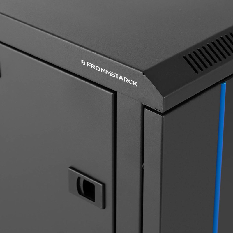 RACK tinklo serverio spintelė pakabinama 19'' 12U IP20 iki 60 kg 54x39x62 cm JUoda