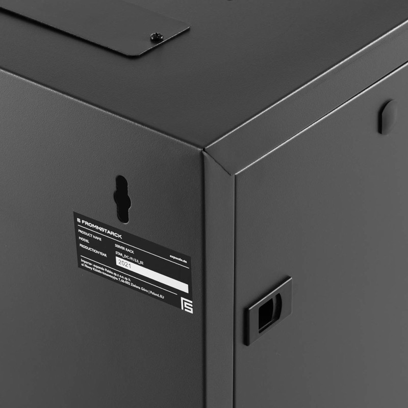 RACK tinklo serverio spintelė pakabinama 19'' 12U IP20 iki 60 kg 54x39x62 cm JUoda