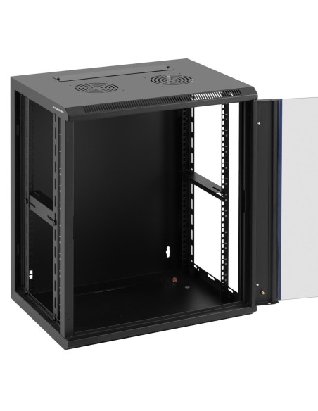 RACK tinklo serverio spintelė pakabinama 19'' 12U IP20 iki 60 kg 54x39x62 cm JUoda