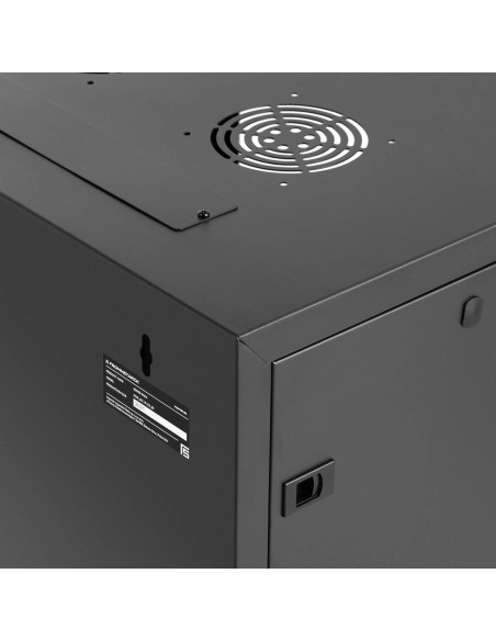 RACK tinklo serverio spintelė pakabinama 19'' 12U IP20 iki 60 kg 60x40x62 cm JUoda