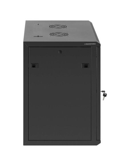 RACK tinklo serverio spintelė pakabinama 19'' 12U IP20 iki 60 kg 60x40x62 cm JUoda