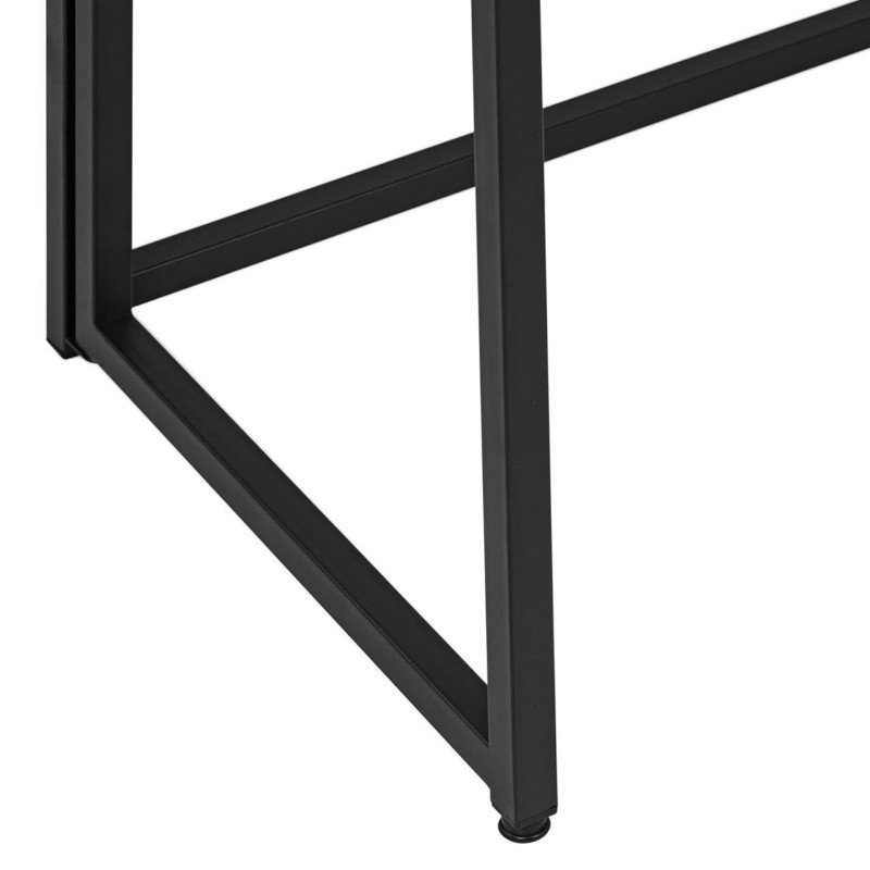 Modernus lofto kompiuterio stalas plieniniu rėmu, maks.50 kg, 80x45 cm