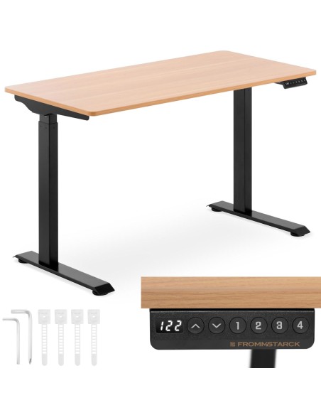 Elektrinis reguliuojamo aukščio stalas 120x60 cm aukštis 730-1233 mm JUODAI RUDAS Elektrinis reguliuojamo aukščio stalas 120x60 cm aukštis 730-1233 mm JUODAI RUDAS