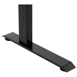 Elektrinis reguliuojamo aukščio stalas 120x60 cm aukštis 730-1233 mm JUODAI RUDAS
