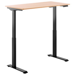 Elektrinis reguliuojamo aukščio stalas 120x60 cm aukštis 730-1233 mm JUODAI RUDAS