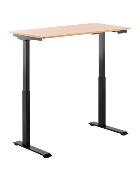 Elektrinis reguliuojamo aukščio stalas 120x60 cm aukštis 730-1233 mm JUODAI RUDAS Elektrinis reguliuojamo aukščio stalas 120x60 cm aukštis 730-1233 mm JUODAI RUDAS