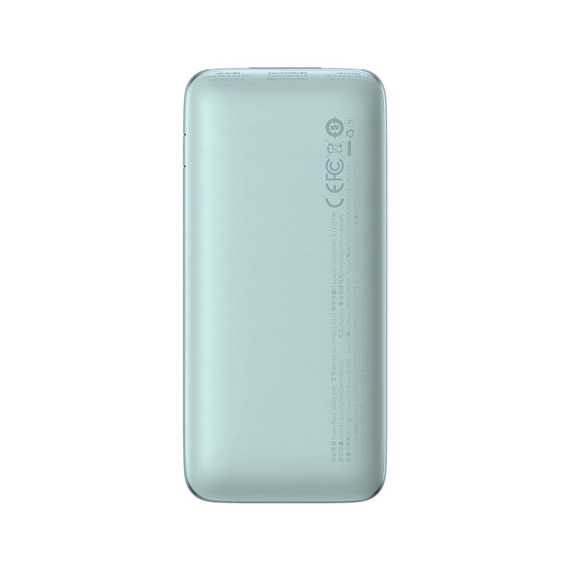 Bipow Pro maitinimo blokas 10000mAh 22,5W + USB laidas 3A 0,3m mėlynas