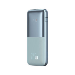 Bipow Pro maitinimo blokas 10000mAh 22,5W + USB laidas 3A 0,3m mėlynas
