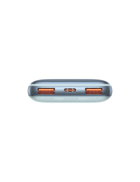 Bipow Pro maitinimo blokas 10000mAh 22,5W + USB laidas 3A 0,3m mėlynas Bipow Pro maitinimo blokas 10000mAh 22,5W + USB laidas 3A 0,3m mėlynas