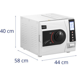 Slėginis garų autoklavas įrankių sterilizavimui, 6 programos, B klasės LCD spausdintuvas, 12 l