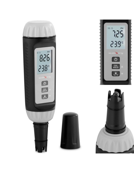 Rūgščių matuoklis pH skysčio temperatūros matuoklis elektroninis LCD 0-14 0-60C Rūgščių matuoklis pH skysčio temperatūros matuoklis elektroninis LCD 0-14 0-60C