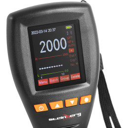 Lako sluoksnio storio testeris su Bluetooth duomenų analizės diapazonu 0-2000 µm + korpusas