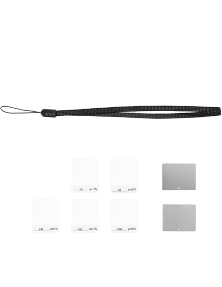 Lako sluoksnio storio testeris su Bluetooth duomenų analizės diapazonu 0-2000 µm + korpusas Lako sluoksnio storio testeris su Bluetooth duomenų analizės diapazonu 0-2000 µm + korpusas