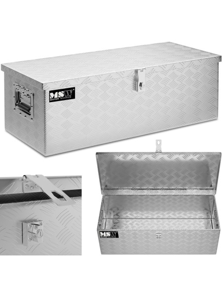 Rakinama aliuminio transportavimo įrankių dėžė 48 l 76 x 35 x 25,5 cm Rakinama aliuminio transportavimo įrankių dėžė 48 l 76 x 35 x 25,5 cm
