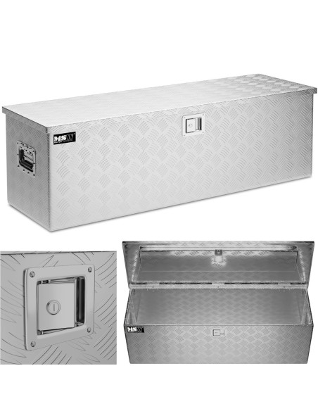 Rakinama aliuminio transportavimo įrankių dėžė 150 l 124 x 38,5 x 38,5 cm Rakinama aliuminio transportavimo įrankių dėžė 150 l 124 x 38,5 x 38,5 cm