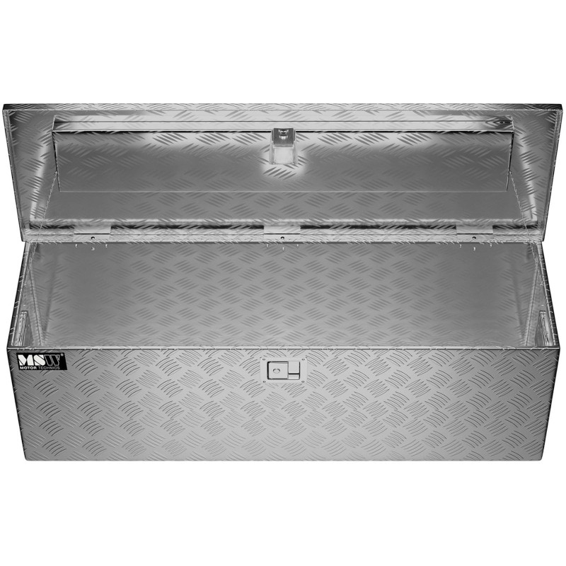 Rakinama aliuminio transportavimo įrankių dėžė 150 l 124 x 38,5 x 38,5 cm
