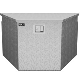 Rakinama aliuminio transportavimo įrankių dėžė 150 l 81,5 x 47,5 x 46 cm