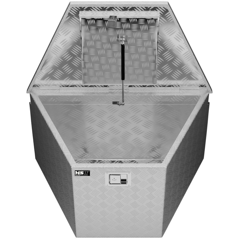 Rakinama aliuminio transportavimo įrankių dėžė 150 l 81,5 x 47,5 x 46 cm