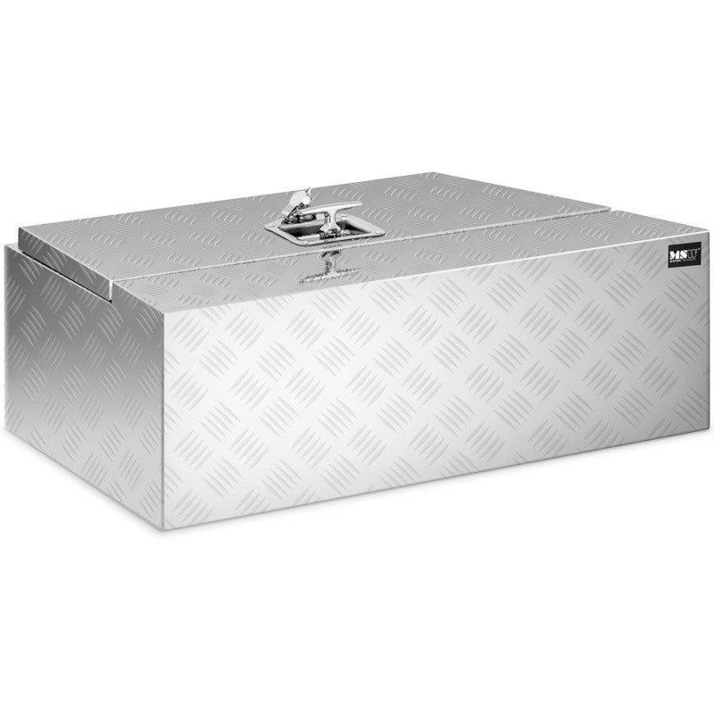 Rakinama aliuminio transportavimo įrankių dėžė 75 l 75 x 25 x 40 cm