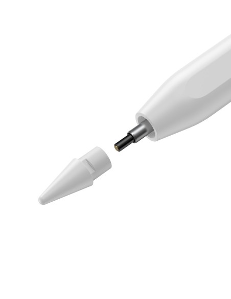 Rašiklis iPhone iPad belaidis aktyvus + keičiamas antgalis baltas Rašiklis iPhone iPad belaidis aktyvus + keičiamas antgalis baltas