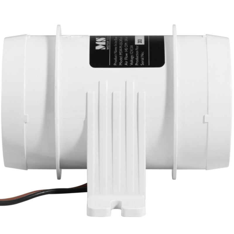 Tunelinis ventiliatorius jachtai nameliui ant ratų namelio namelio karavanas 76mm 12V 3A 19m/s