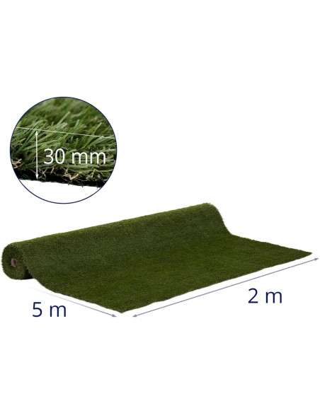 Dirbtinė žolė terasos balkonui minkšta 30 mm 20/10 cm 200 x 500 cm Dirbtinė žolė terasos balkonui minkšta 30 mm 20/10 cm 200 x 500 cm