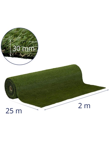 Dirbtinė žolė terasos balkonui minkšta 30 mm 20/10 cm 200 x 2500 cm Dirbtinė žolė terasos balkonui minkšta 30 mm 20/10 cm 200 x 2500 cm