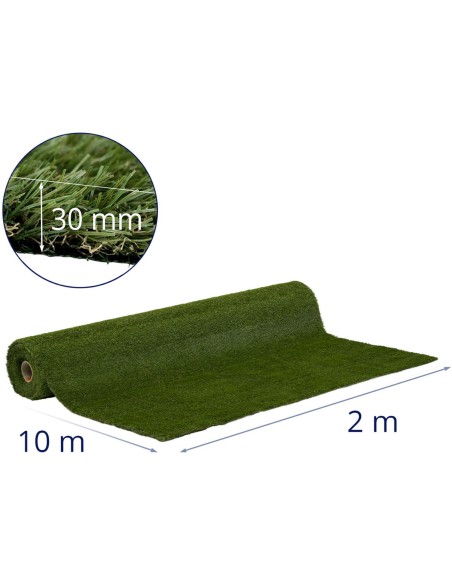 Dirbtinė žolė terasos balkonui minkšta 30 mm 20/10 cm 200 x 1000 cm Dirbtinė žolė terasos balkonui minkšta 30 mm 20/10 cm 200 x 1000 cm
