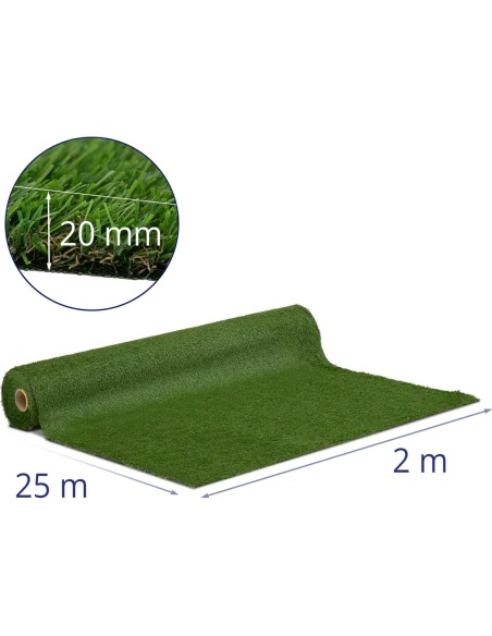 Dirbtinė žolė terasos balkonui minkšta 20 mm 13/10 cm 200 x 2500 cm Dirbtinė žolė terasos balkonui minkšta 20 mm 13/10 cm 200 x 2500 cm